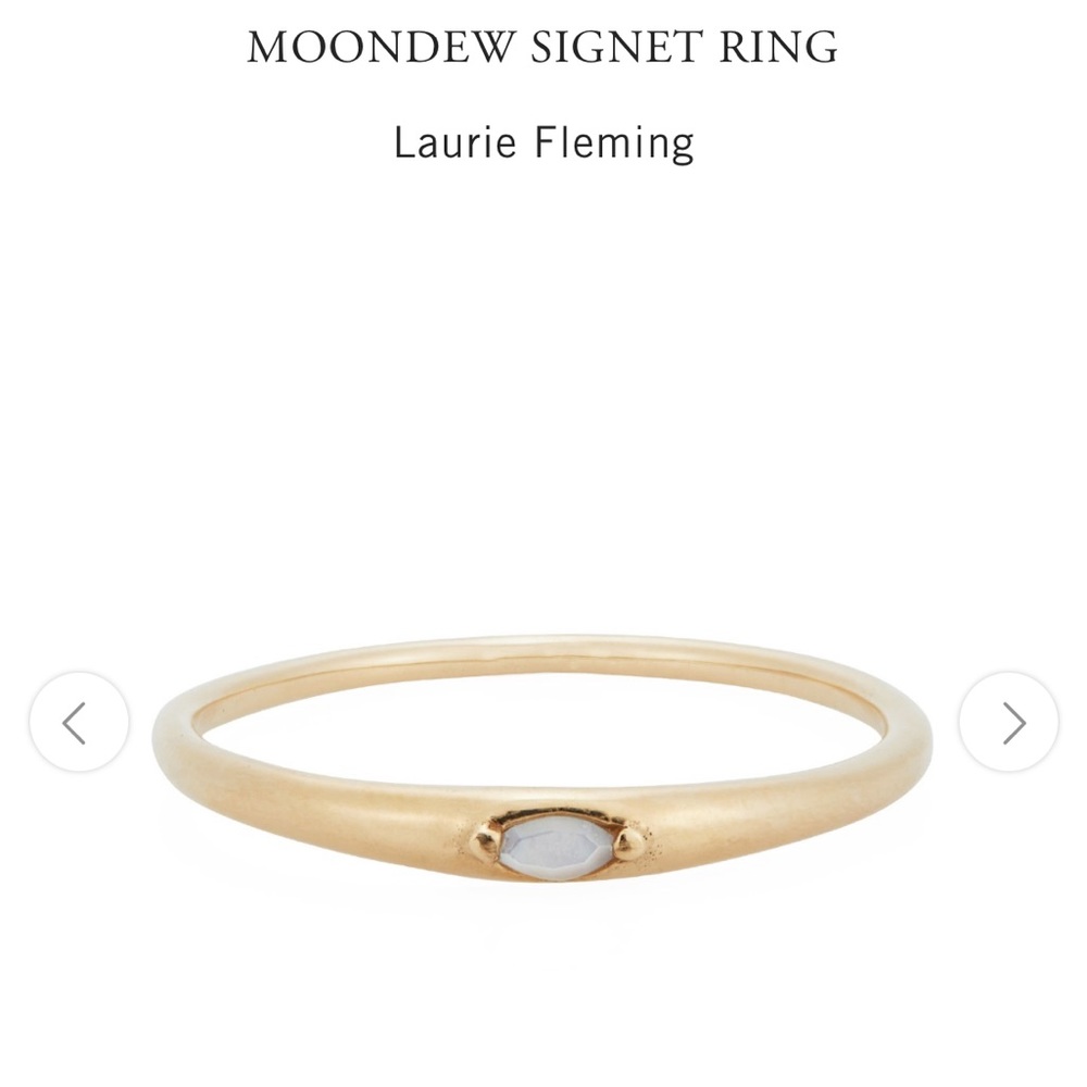 Laurie Fleming moondew signet ring